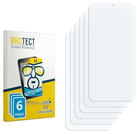 BROTECT Schutzfolie für Xiaomi Poco M8 Pro | 6 Stück Transparenter Displayschutz Made in Germany Klare Displayschutz-Folie Clear Einfache Montage Case-Friendly