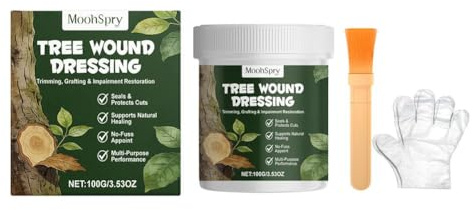 BOWTONG Tree Wound Sealer,100g Tree Pruning Sealer Paste with Brush,Waterproof Trees Paste fo Grafting Sealant Healing Seal-er Wound