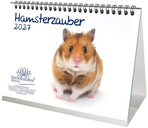 Hamsterzauber DIN A5 Tischkalender für 2027 Hamster - Seelenzauber