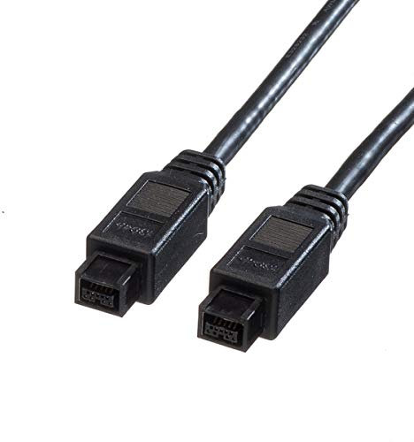 ROLINE IEEE 1394b Kabel, 9/9polig, schwarz, 1,8 m