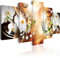 B&D XXL - Quadro 200x100 cm 5 Pezzi - Stampa su Tela in TNT Tessuta XXL Grande - Quadri Moderni Componibili Camera da Letto Matrimoniale - Stampe da Parete Arte - Fiori Perle Diamant b-A-0257-b-o