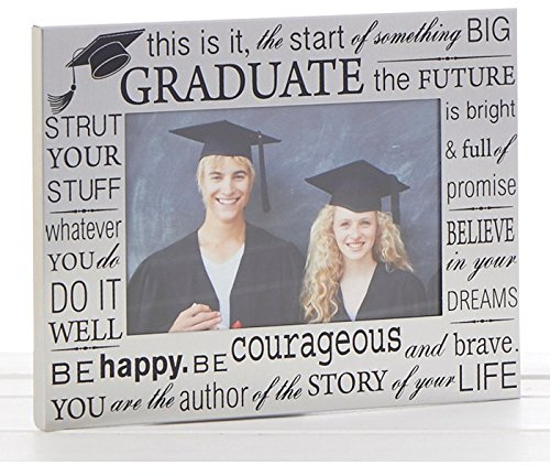 Gifts Satin Silver Graduation 6 x 4 Photo Frame - 60365