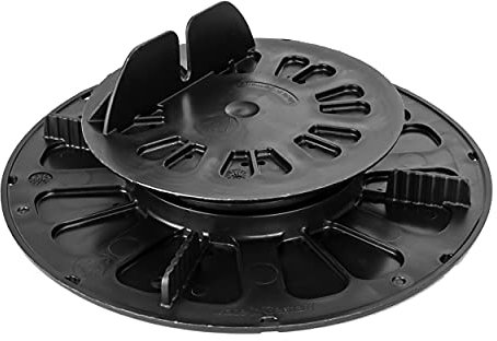 Gartenwelt Riegelsberger Justierbarer Premium Balkenlager Terrassenlager Stelzlager für Holz WPC Aluminium BPC Hartholz Unterkonstruktion höhenverstellbar 19-26 mm