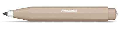 Kaweco SKYLINE SPORT Porte-mine Macchiato 3,2 mm 5B, en plastique de qualité supérieure au design tendance, rechargeable, beige, porte-mine de 10,5 cm