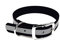 LENNIE BioThane Halsband, Dornschnalle, 19 mm breit, Größe 30-36 cm, Schwarz-Reflex