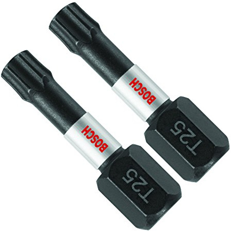 BOSCH ITT25102 2 Stück 2,5 cm Torx #25 Impact Tough Schraubendreher-Bit