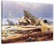 Bilderdepot24 Bild auf Leinwand | Caspar David Friedrich Das Eismeer in 50x40 cm als Wandbild | Wand-deko Dekoration Wohnung alte Meister | NEU-180201-50x40-de