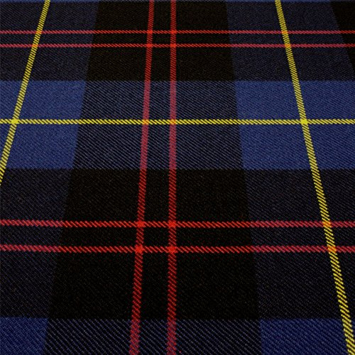 16oz Fabric Material Gordon Blue Modern Tartan Heavy Weight 1 Metre