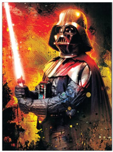Artopweb TW18491 Star Wars - Darth Vader Dekorative Paneele, Holzwerkstoff, Multifarbiert, 46x62 Cm