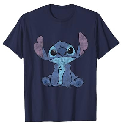 Disney Lilo & Stitch Simple Distressed Stitch T-Shirt