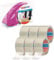 tesa Abroller Pack' n' Go - Ergonomischer, pinker Handabroller für Paketbänder - Inklusive 50 m x 48 mm Klebeband (Automatisch, PVC, 5111x-00000, Handabroller, Tape Dispenser, Tape-Dispenser)