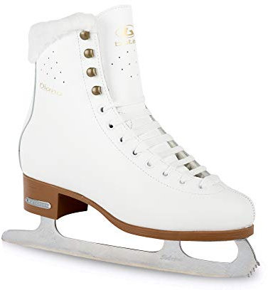 Botas - Modell: 829 / Eiskunstlaufschuhe für Damen, Mädchen / Farbe: weiß, Größe: 8 Erwachsene