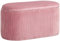 HOMCOM Pouf Panca Contenitore in Velluto Stile Moderno, Panca Imbottita per Camera da Letto, Soggiorno e Ingresso, Rosa, 81x40x41cm
