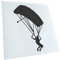 Kiwistar - Autoaufkleber - Gleitschirmfliegen Figur - dunkelgrau - 24x15cm - Aufkleber für Auto, Laptop, Fahrrad, LKW, Motorrad Mehrfarbig JDM Decal Racing