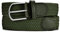 MASADA Stoffgürtel - Dehnbarer Stretch-Gürtel für Damen und Herren 3,2 cm breit elastisch 90-100 cm lang - Olivgrün