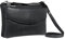 STILORD 'Merle' 3-in-1 Umhängetasche Handtasche Handgelenktasche Leder Elegante Damen Ledertasche mit abnehmbarem Schultergurt und Handschlaufe Echtleder, Farbe:schwarz