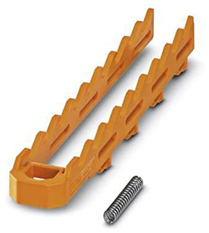 PHOENIX CONTACT HSC-LR 9U KIT 2003 Tragschienengehäuse, 9U, Lock-and-Release-System, Breite 16,1 mm, Höhe 111,8 mm, Tiefe 8,8 mm, Orange (2003), 10 Stück