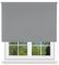 MERCURY TEXTIL- Estor Enrollable Opaco, Blackout, Fácil de Instalar, Protección de Pantalla para Ventanas, Cierra el Paso de la luz (Gris, 90x180cm)