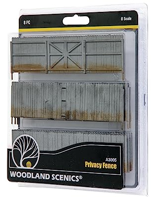 Woodland Scenics A3005 Spur O 1:45 Sichtschutzzaun Bretterzaun Lattenzaun Gartenzaun Absperrung Fabrikgelände