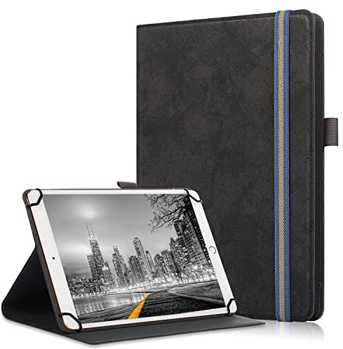 HEISHAYU 10/10.1/11 Zoll Tablet Universal Schutzhülle Hülle für Blackview/TECLAST/Dragon Touch/Tianyida TYD/ibowin/PRITOM/PADGENE/QIMAOO/Bush/qunyiCO/neocore/AWOW/Android 9-11 Zoll,Schwarz