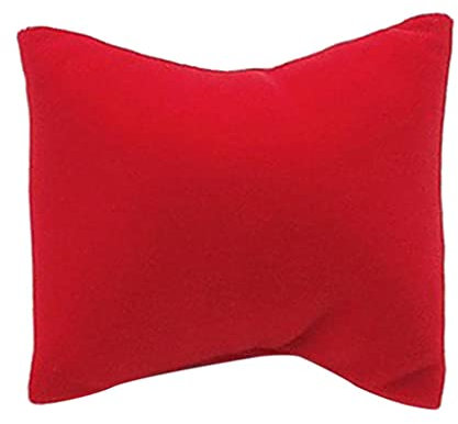 LOVIVER Schmuck Display Kissen 7x8cm Samt Mini Kissen für Uhrenarmbänder, Rot