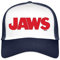Spreadshirt Der Weiße Hai Jaws Klassisches Logo Trucker Cap, One Size, Weiß/Navy