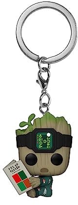 Funko Pop! Keychain: Marvel - Guardians of The Galaxy - Groot PJs with Book - Groot Shorts - Mini-Figurine en Vinyle à Collectionner Porte-clés Fantaisie - Cadeau de Noël - Idée de Cadeau - TV Fans