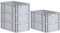 PROREGAL SuperSparSet 5x Eurobox NextGen Economy | Griffe geschlossen |HxBxT 22x40x60cm | 44 Liter | Eurobehälter, Transportbox, Transportbehälter, Stapelbehälter