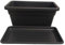 NG NICCOLAI FIORIERE E SOTTOVASI PLASTICA VARIE MISURE (KIT FIORIERA+SOTTOVASO 80X38X38 cm, ANTRACITE)