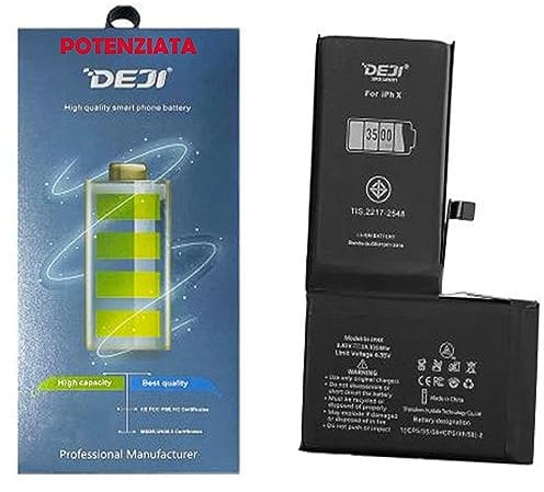 Batteria Potenziata Maggiorata 3500mah Compatibile Con Iphone X 10 A1865 A1901 A1902 Pila di Ricambio Qualità pari ad Originale