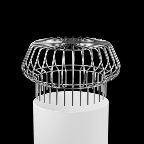 Edelstahl-Dachrinnenschutz, quadratisch, Dachablauf, Entwässerung, Graben Anti-Blockier-Netzabdeckung, Blattfilter, Fallrohr, Dachrinne, Schmutz, Moosschutz (200 mm)
