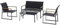 Siena Garden Santos Lounge Set, 4-teilig Stahl, Textilbezug Padded