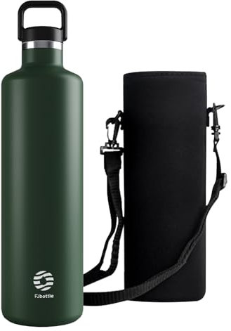 Healter 1.75 litre Insulated Water Bottle Stainless Steel Double Wall Large Insulated Bottle(12 hrs hot & 24hrs Cold) Leakproof Metal Water Bottle for Fitness and Outdoor Sports(Green)