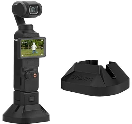 BRDRC Kamerahalterung Ständer Basis Stützbasis für DJI OSMO Pocket 3 Desktop Stabile Halterung rutschfeste Unterstützung Adapter Kamerahalterung Gimbal Kamera Zubehör