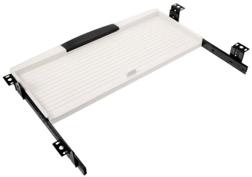 Hemobllo Keyboard Tray,Keyboard Tray Under Desk Slide 20.04X9.82Inch Slide-Out Platform Computer Drawer for Home or Office