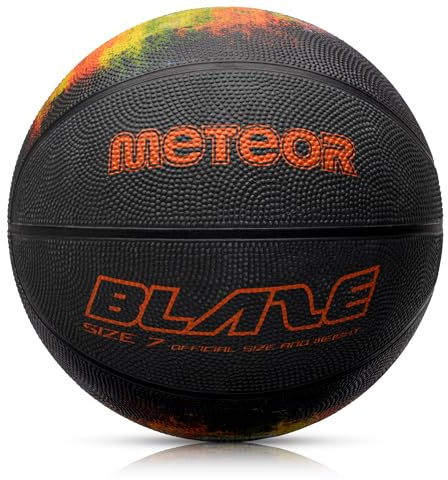 meteor Leuchtender Basketball Größe #7 Fluoreszierender Basketball für Ausbildung weicher Glow-in-The-Dark Basketball ideal auf die Jugend und Kinder - Sei der Star auf dem Court