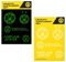 Borussia Dortmund Leuchtsticker-Set 5tlg | Aufkleberkarte | Aufkleber | nachtleuchtend | Sticker BVB 09