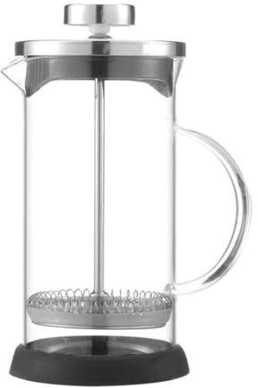 Rtauhife Lazy Glass French French Kaffeekannen Edelstahl Glas Kaffeemaschine Multifunktionale Handstanzkanne Kaffeezubehör 800 Ml