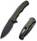CIVIVI Mini Praxis C18026C-1 Couteau pliant avec lame D2 de 7,56 cm et manche G-10 (vert OD)