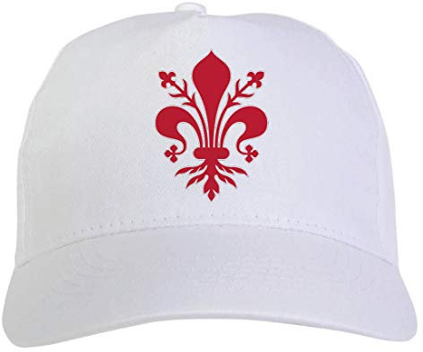 Generico Weiße Kappe Lilie Florenz personalisierte Sublimation Sport Ultras 34 Baseball, Weiß, One size