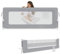 AufuN Bettgitter Bettschuztgitter Portable 180cm, Faltbar Kinderbettgitter für Kinder Babybettgitter Klappbar, Tragbar, Rausfallschutz Bett für Babys und Kinder im Elternbett, Grau