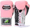 LOVIVER Gants de Boxe en Cuir Gants de Boxe Respirants pour Hommes et Femmes Accessoires d'Entraînement, Rose 14