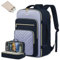 LOVEVOOK Reiserucksack Handgepäck Flugzeug, 40L Rucksack Damen Groß, Wasserdicht Laptop Rucksack 17 Zoll mit Laptopfach, Travel Backpack Handgepäck Tasche für Reise Arbeit Wandern, Blau