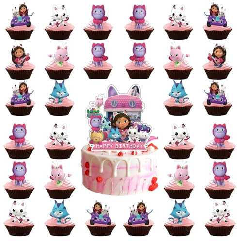 Geburtstagsdekoration, Geburtstagsfeier dekorieren Sie die Thementeller für 20 Personen, einschließlich Servietten, Messer,25 Stück Schöne Geburtstagsfeierdekoration, Partydekoration (E)