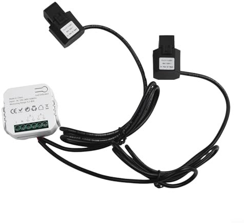 ZYNCUE Energy Monitor For Zigbee Remote Smart Meter Energy Monitor,For Tuya For Zigbee Hub With 2 Clamp Ct Smart Home Energy Monitor(2 Channel)
