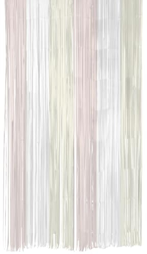 Folat 24329 Pastel Bunt Papier Party Dekorationen Party-Vorhang - Playful Powder - 2 x 1 Meter - Hochzeits Party Dekorationen für Festival, Karneval, Geburtstag deko, Babyparty und Baby Shower