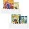 Scalloped Regale, Kinderzimmer Bücherregal, Kinder Floating Bücherregale aus Holz, Babyspielzeug Aufbewahrung Dekor Organizer für Wohnzimmer und Schlafzimmer, vormontiert, 2er-Pack, Kiefer(Weiß)