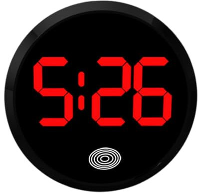 Autouhren Fürs Armaturenbrett, Digitaluhr für das Armaturenbrett im Auto, Digitaler Wecker Mit Touchscreen, Armaturenbrett-Autouhren, Kfz-Nachtwache, Digitale Uhren Für Lüftungsschlitze An Bord, Rot