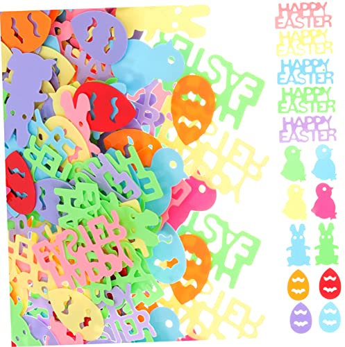 TOPBATHY 5 Ostern Konfetti Osterkonfetti Zum Basteln Ballon-konfetti-füller Party Jubiläumsdekorationen Osterballons Aufkleber Für Gewaschene Eier Ballonständer Sackleinen Tischkonfetti Pvc