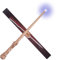 Aomig Baguette Magique de Luxe Son et lumière, Baguette Magique Collector Patronus, Baguette Magique 31 cm, Baguette Magique pour Magicien, sorcière, Magicien, Cadeau pour Enfants, Or Rose